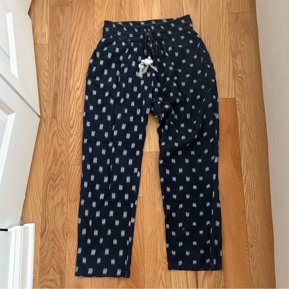 Navy Patterned Women's Joggers